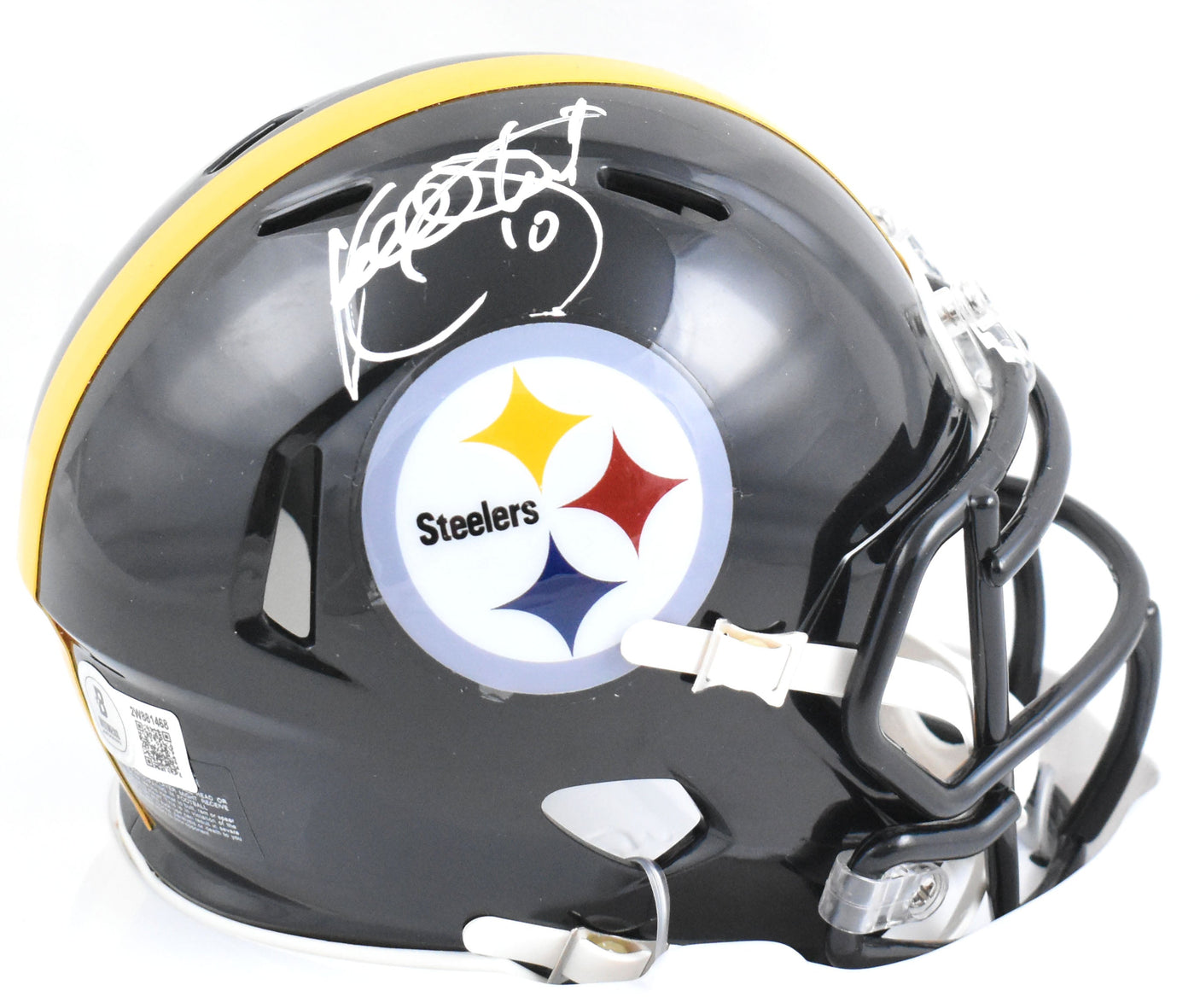 Kordell Stewart Autographed Steelers Speed Mini Helmet - Beckett W Holo *White