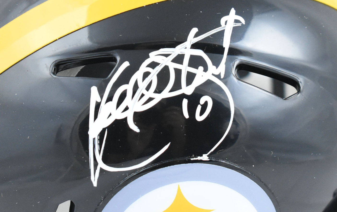 Kordell Stewart Autographed Steelers Speed Mini Helmet - Beckett W Holo *White