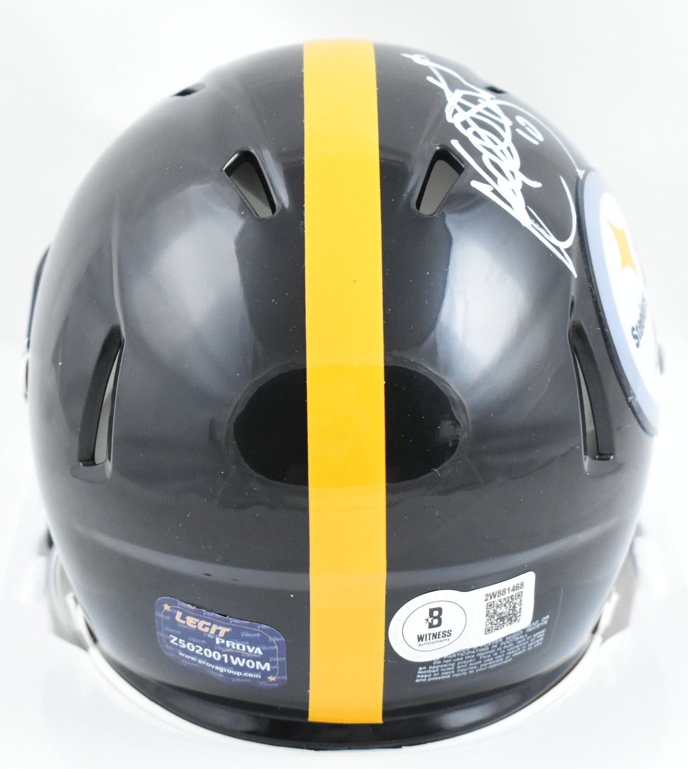 Kordell Stewart Autographed Steelers Speed Mini Helmet - Beckett W Holo *White