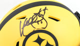 Kordell Stewart Autographed Steelers Rave Speed Mini Helmet - Beckett W Hologram