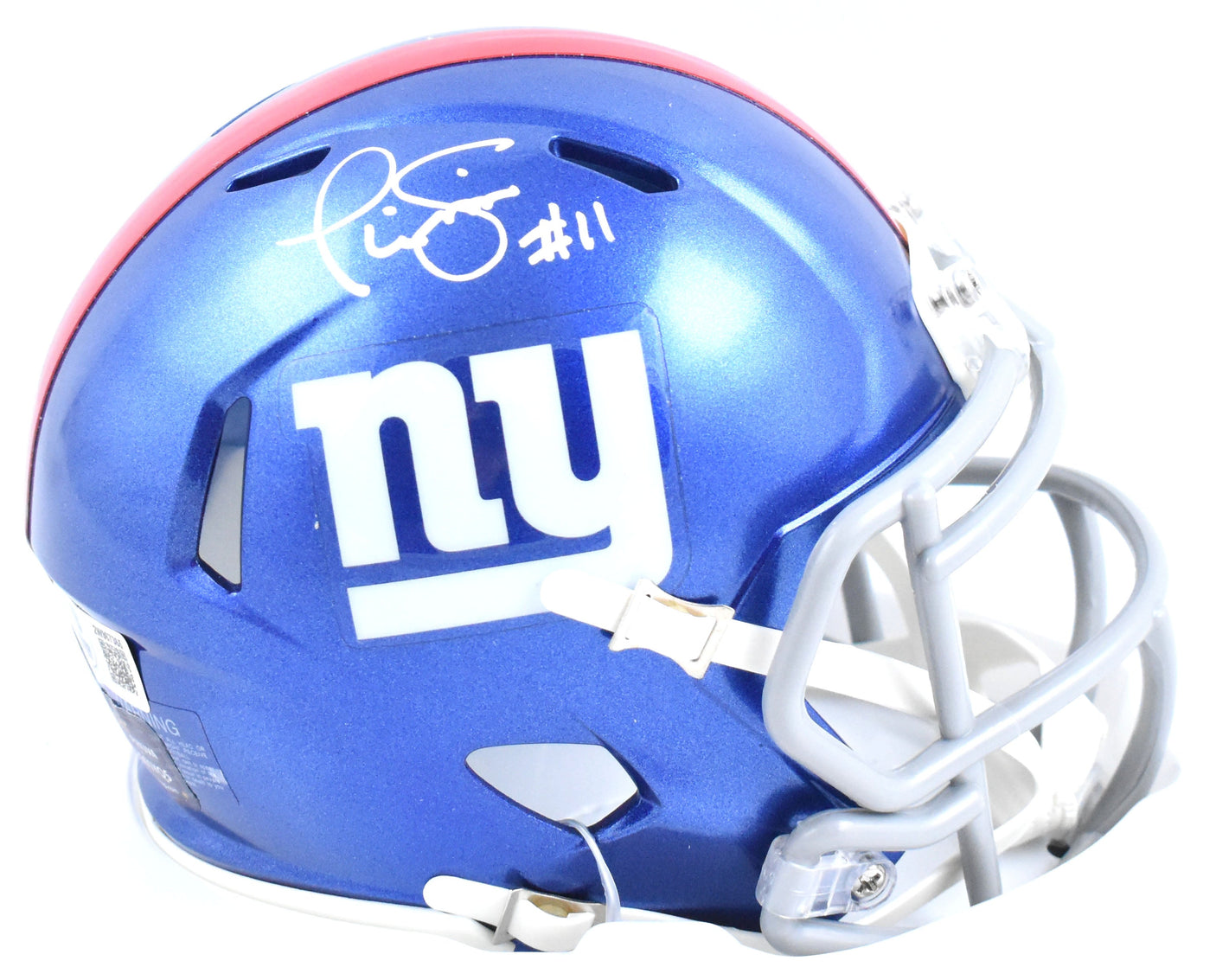 Phil Simms Autographed New York Giants Speed Mini Helmet - Beckett W Hologram