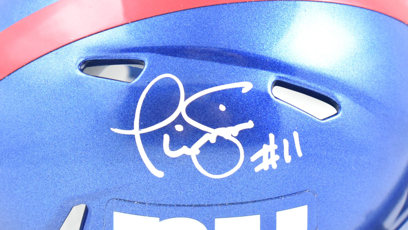 Phil Simms Autographed New York Giants Speed Mini Helmet - Beckett W Hologram