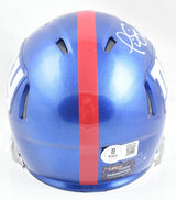 Phil Simms Autographed New York Giants Speed Mini Helmet - Beckett W Hologram