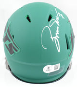 Boomer Esiason Autographed Jets Rave Speed Mini Helmet - Beckett W Hologram