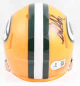 Sterling Sharpe Autographed Green Bay Packers Speed Mini Helmet - Beckett W Holo