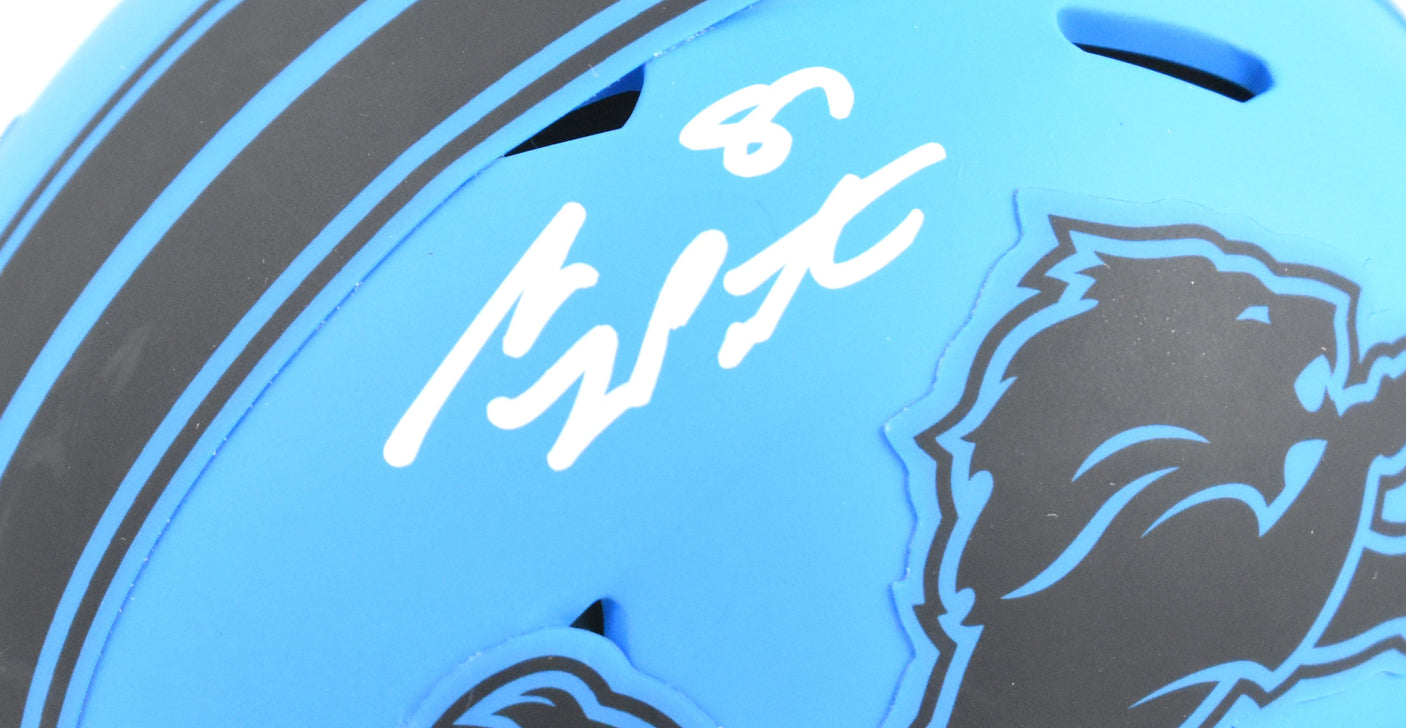 Sam LaPorta Autographed Detroit Lions Rave Speed Mini Helmet - Beckett W Holo