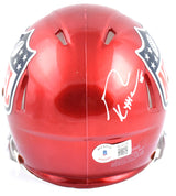 Sam LaPorta George Kittle Autographed NFL Flash Speed Mini Helmet-Beckett W Holo