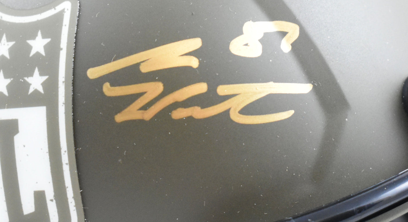 Sam LaPorta George Kittle Signed NFL Salute Speed Mini Helmet-Beckett W Holo