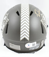 Sam LaPorta George Kittle Signed NFL Salute Speed Mini Helmet-Beckett W Holo