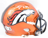 Shannon Sharpe Autographed Denver Broncos Flash Speed Mini Helmet-Beckett W Holo