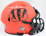 Ja'Marr Chase Autographed Bengals Rave Speed Mini Helmet - Beckett W Hologram