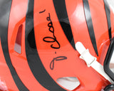 Ja'Marr Chase Autographed Cincinnati Bengals Speed Mini Helmet - Beckett W Holo