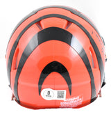 Ja'Marr Chase Autographed Cincinnati Bengals Speed Mini Helmet - Beckett W Holo