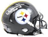 Dermontti Dawson Autographed Pittsburgh Steelers Speed Mini Helmet w/HOF - Prova