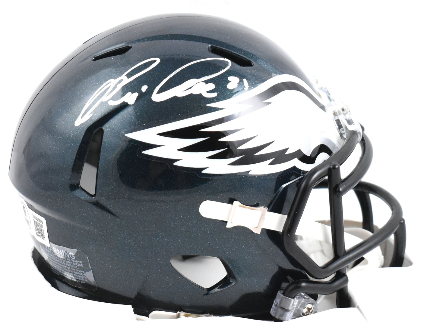 Eric Allen Autographed Philadelphia Eagles Speed Mini Helmet - Beckett W Holo