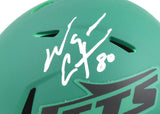 Wayne Chrebet Autographed New York Jets Rave Speed Mini Helmet - Beckett W Holo