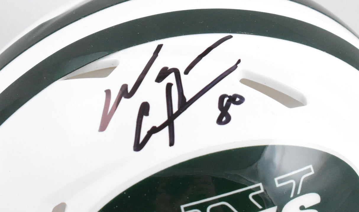 Wayne Chrebet Autographed New York Jets Speed Mini Helmet - Beckett W Hologram