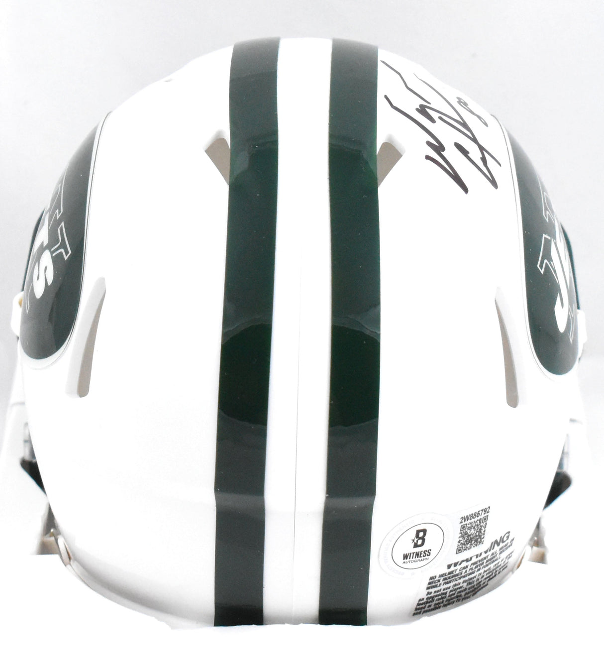 Wayne Chrebet Autographed New York Jets Speed Mini Helmet - Beckett W Hologram