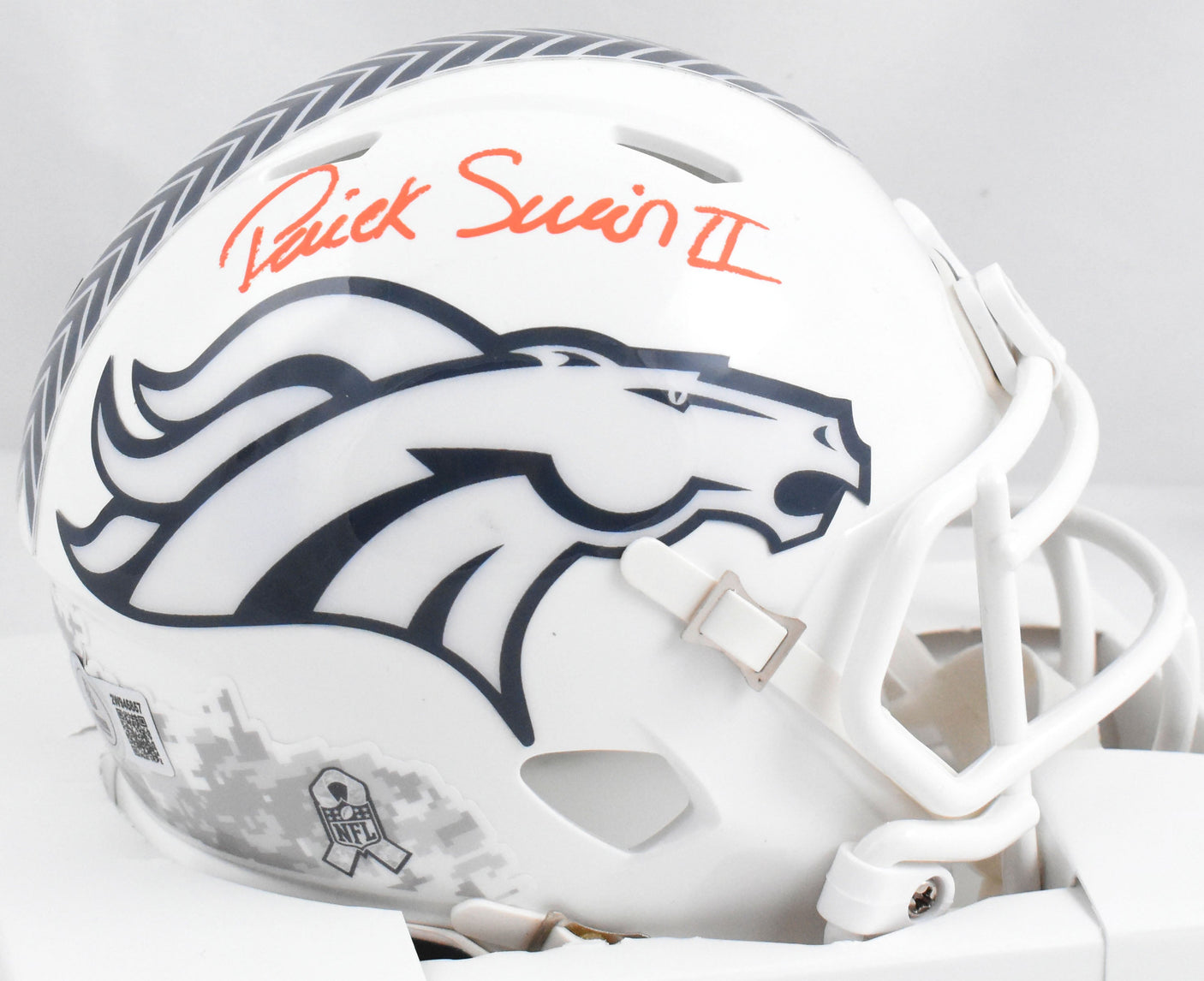 Patrick Surtain II Signed Broncos Salute 2024 Speed Mini Helmet - Beckett W Holo
