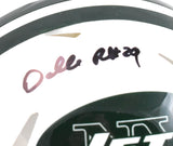 Darrelle Revis Autographed New York Jets 98-18 Speed Mini Helmet- Beckett W Holo