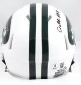 Darrelle Revis Autographed New York Jets 98-18 Speed Mini Helmet- Beckett W Holo