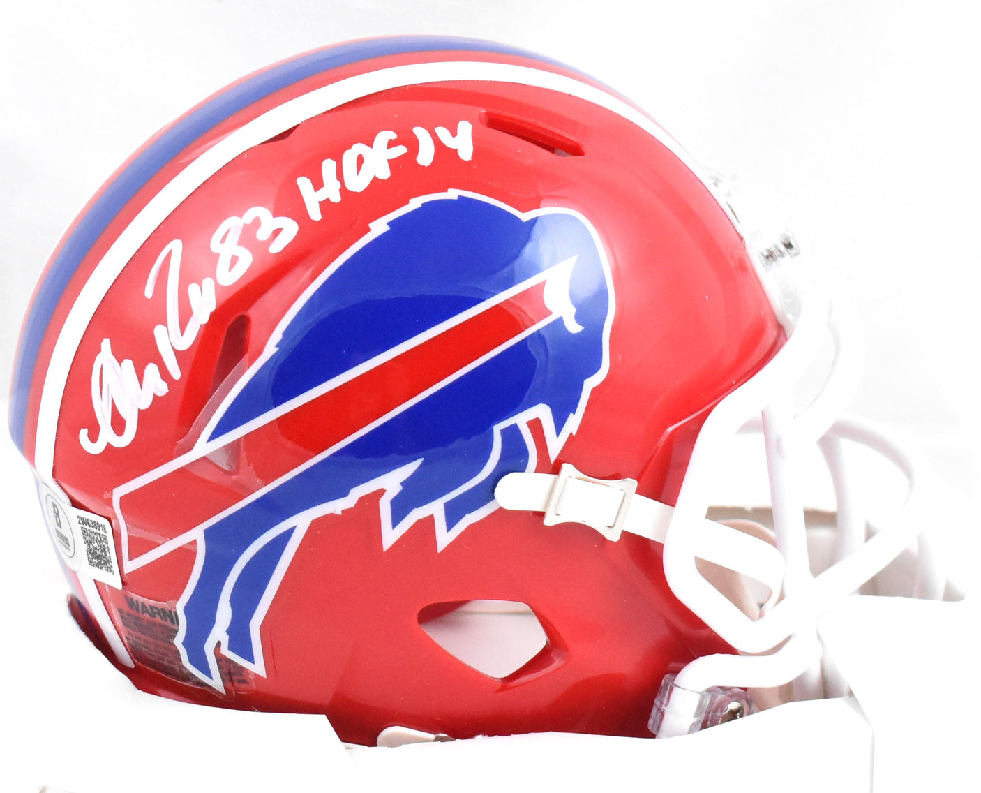 Andre Reed Autographed Buffalo Bills 87-01 Speed Mini Helmet HOF- Beckett W Holo