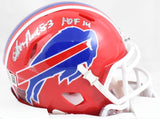 Andre Reed Signed Bills 87-01 Speed Mini Helmet HOF- Beckett W Hologram *Silver