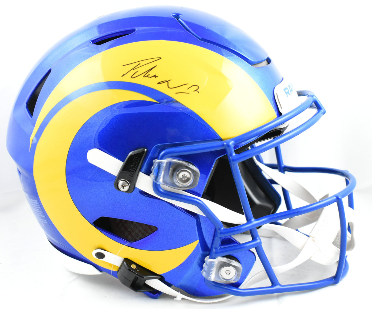Puka Nacua Autographed Los Angeles Rams F/S Speed Flex Helmet - Fanatics