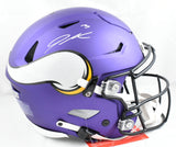 Jordan Addison Autographed Vikings F/S SpeedFlex Helmet - Beckett W Hologram