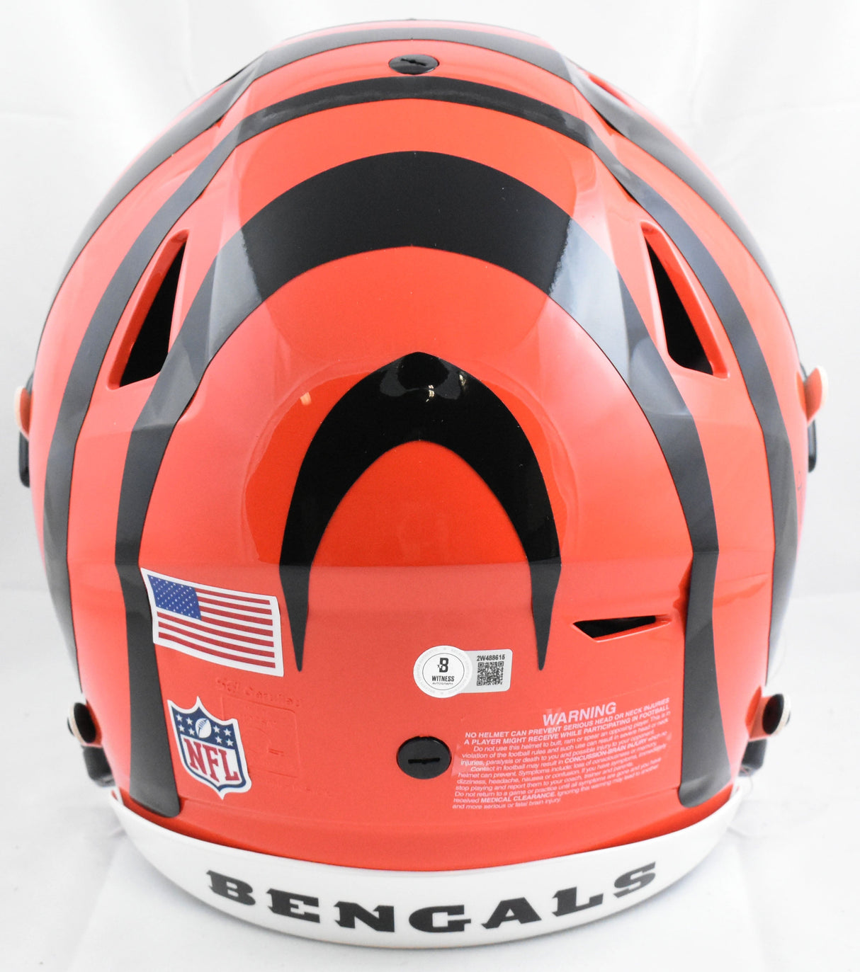 Ja'Marr Chase Autographed Bengals F/S Speed Flex Helmet - Beckett W Hologram