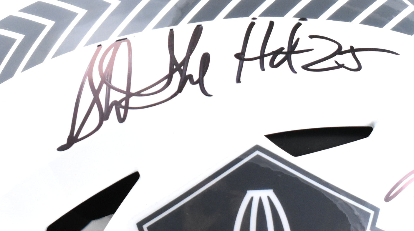 Shannon / Sterling Sharpe Signed F/S Salute Speed Flex Helmet HOF-Beckett W Holo