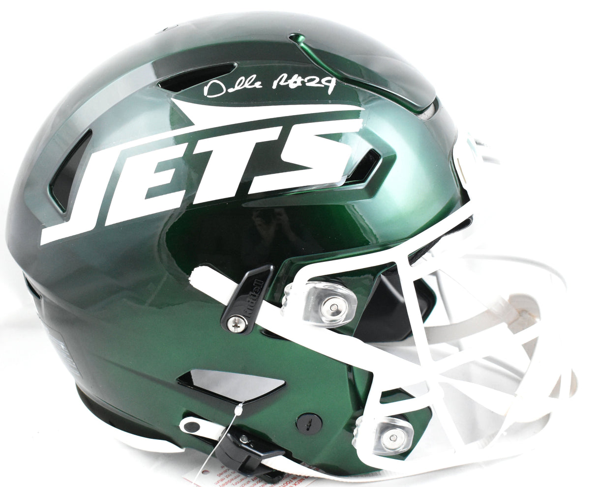Darrelle Revis Autographed New York Jets F/S Speed Flex Helmet - Beckett W Holo