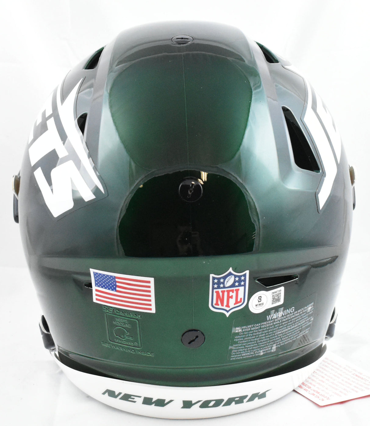 Darrelle Revis Autographed New York Jets F/S Speed Flex Helmet - Beckett W Holo