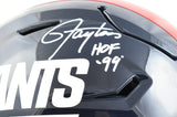 Lawrence Taylor Harry Carson Signed Giants F/S Speed Flex Helmet HOF- Beckett W