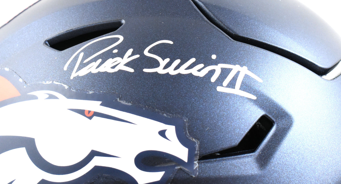 Patrick Surtain II Autographed Denver Broncos F/S Speed Flex Helmet - Beckett W