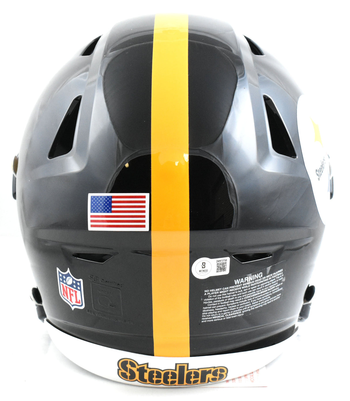 Troy Polamalu Signed Pittsburgh Steelers F/S Speed Flex Helmet - Beckett W Holo