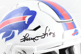 Jim Kelly Andre Reed Thurman Thomas Signed Bills F/S Speed Flex Helmet-Beckett W