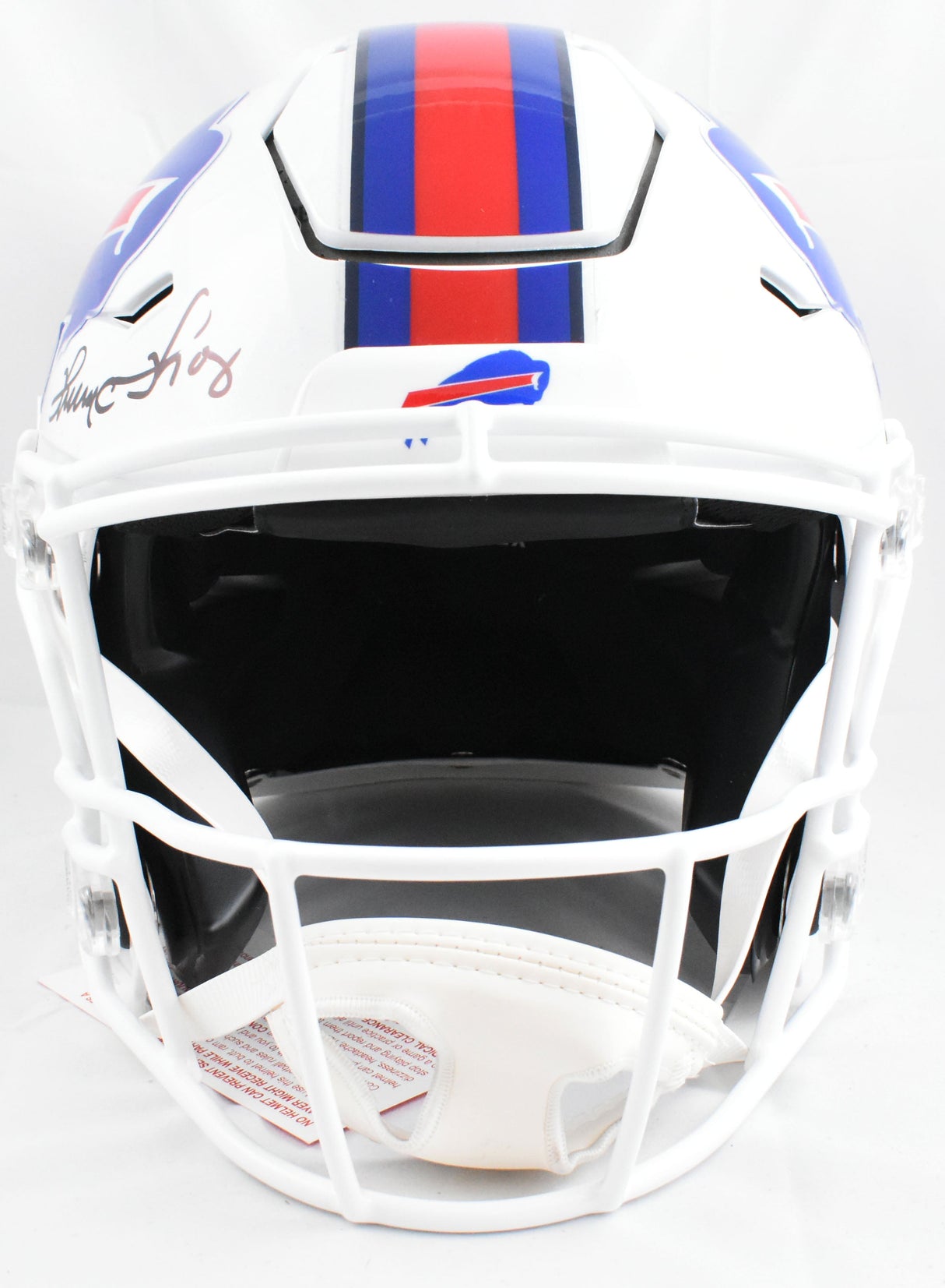Jim Kelly Andre Reed Thurman Thomas Signed Bills F/S Speed Flex Helmet-Beckett W