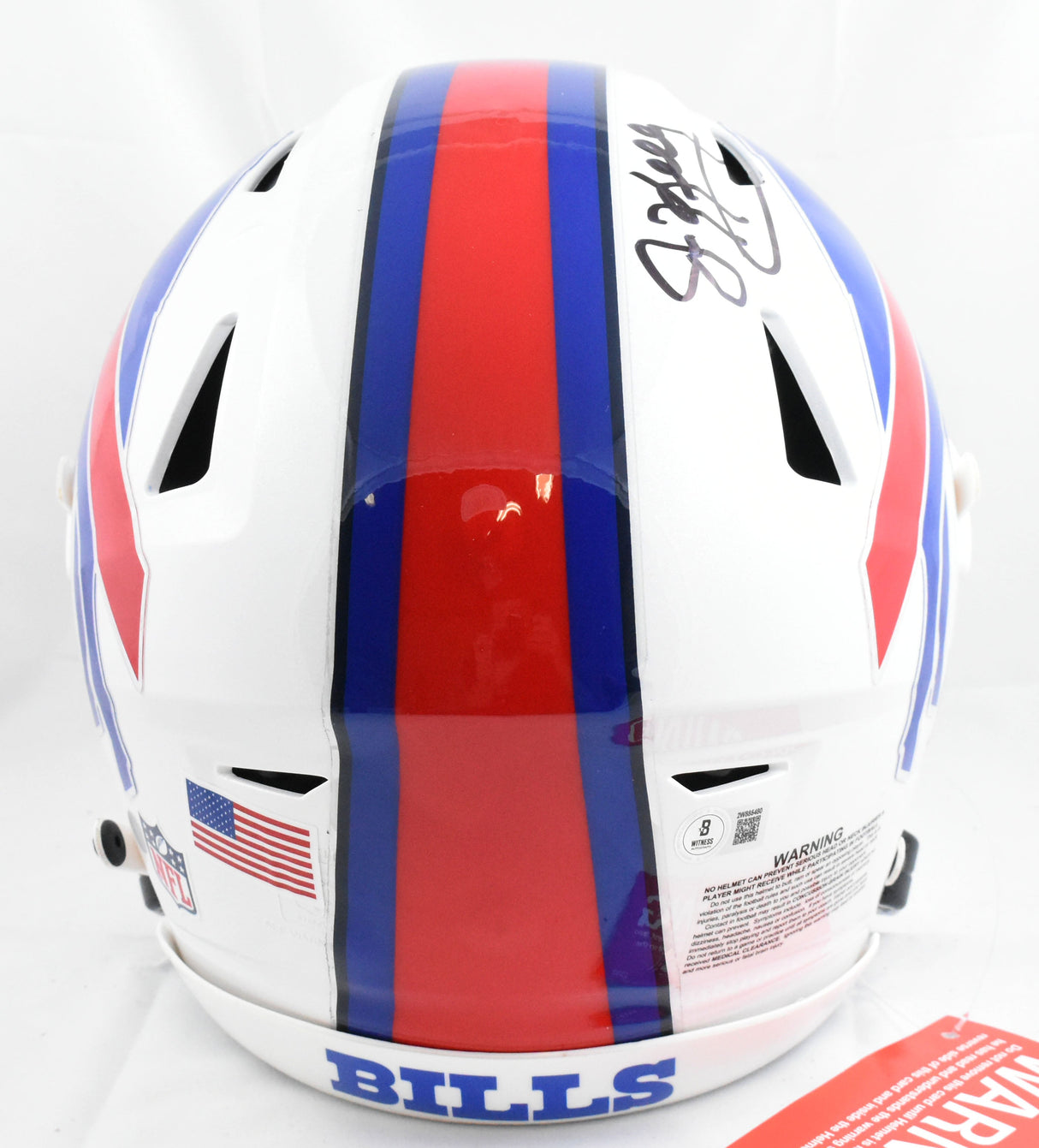 Jim Kelly Andre Reed Thurman Thomas Signed Bills F/S Speed Flex Helmet-Beckett W