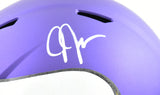 Justin Jefferson Autographed Minnesota Vikings F/S Speed Helmet - Beckett W Holo