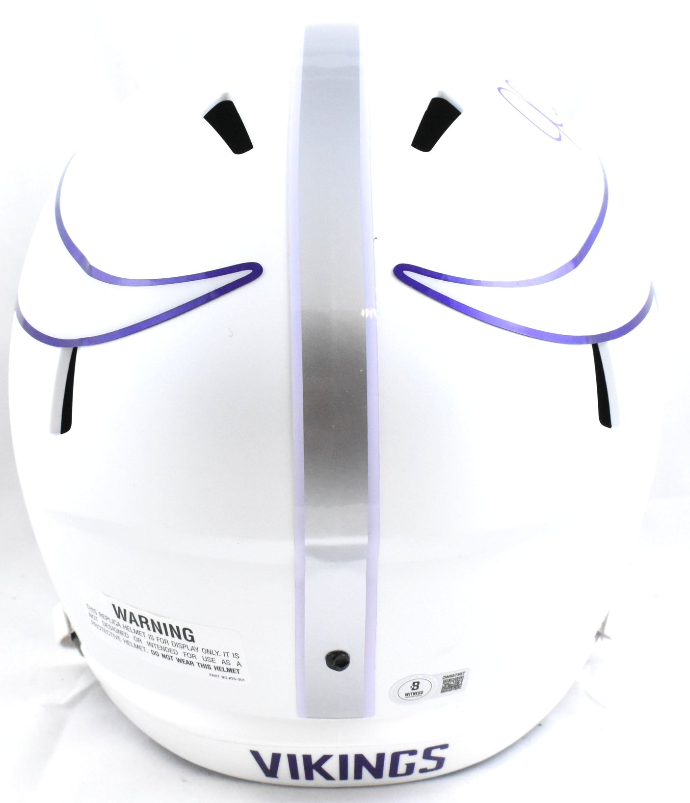 Justin Jefferson Autographed Vikings F/S Alt 2024 Speed Helmet - Beckett W Holo