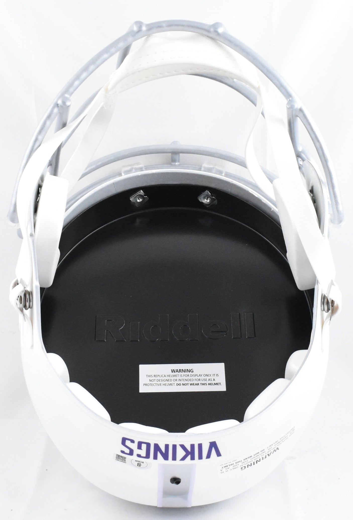 Justin Jefferson Autographed Vikings F/S Alt 2024 Speed Helmet - Beckett W Holo