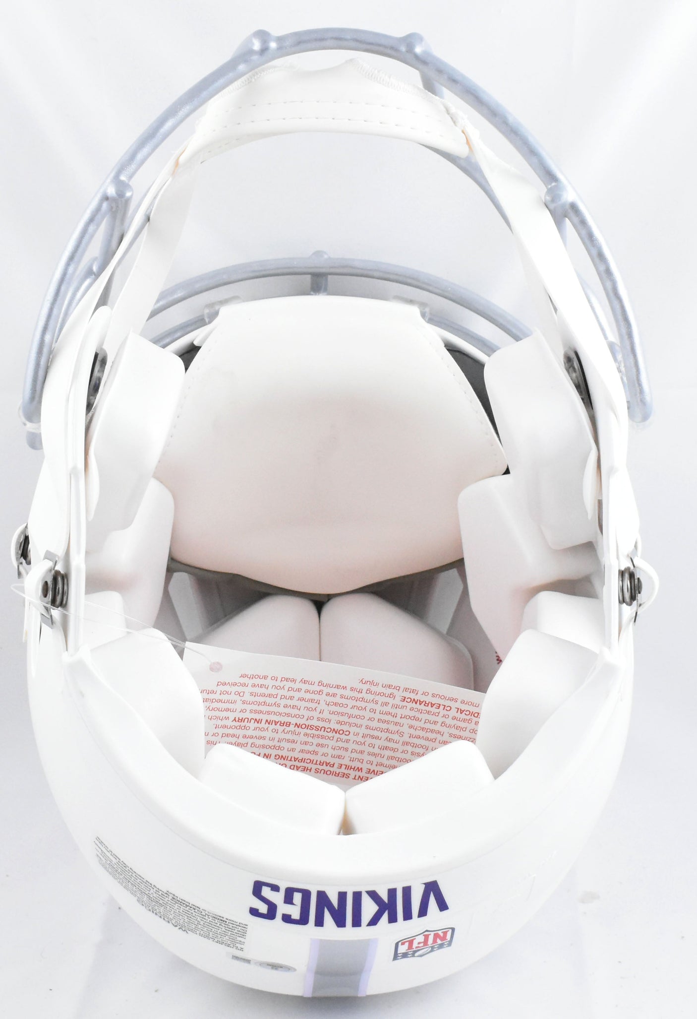 Justin Jefferson Signed Vikings F/S Alt 2024 Speed Authentic Helmet - Beckett W