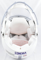 Justin Jefferson Signed Vikings F/S Alt 2024 Speed Authentic Helmet - Beckett W