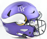 Justin Jefferson Autographed Vikings F/S SpeedFlex Helmet - Beckett W Hologram