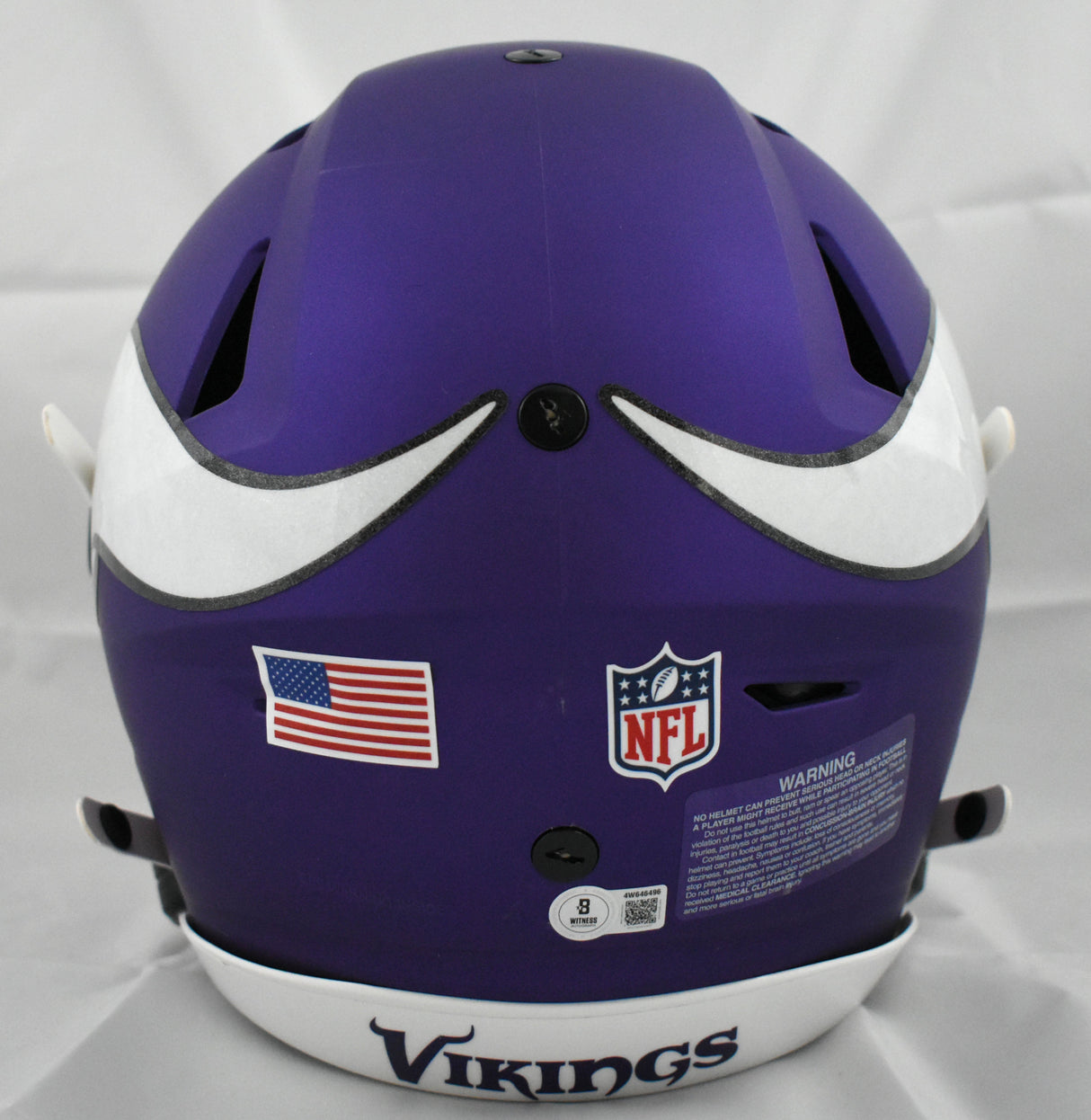Justin Jefferson Autographed Vikings F/S SpeedFlex Helmet - Beckett W Hologram