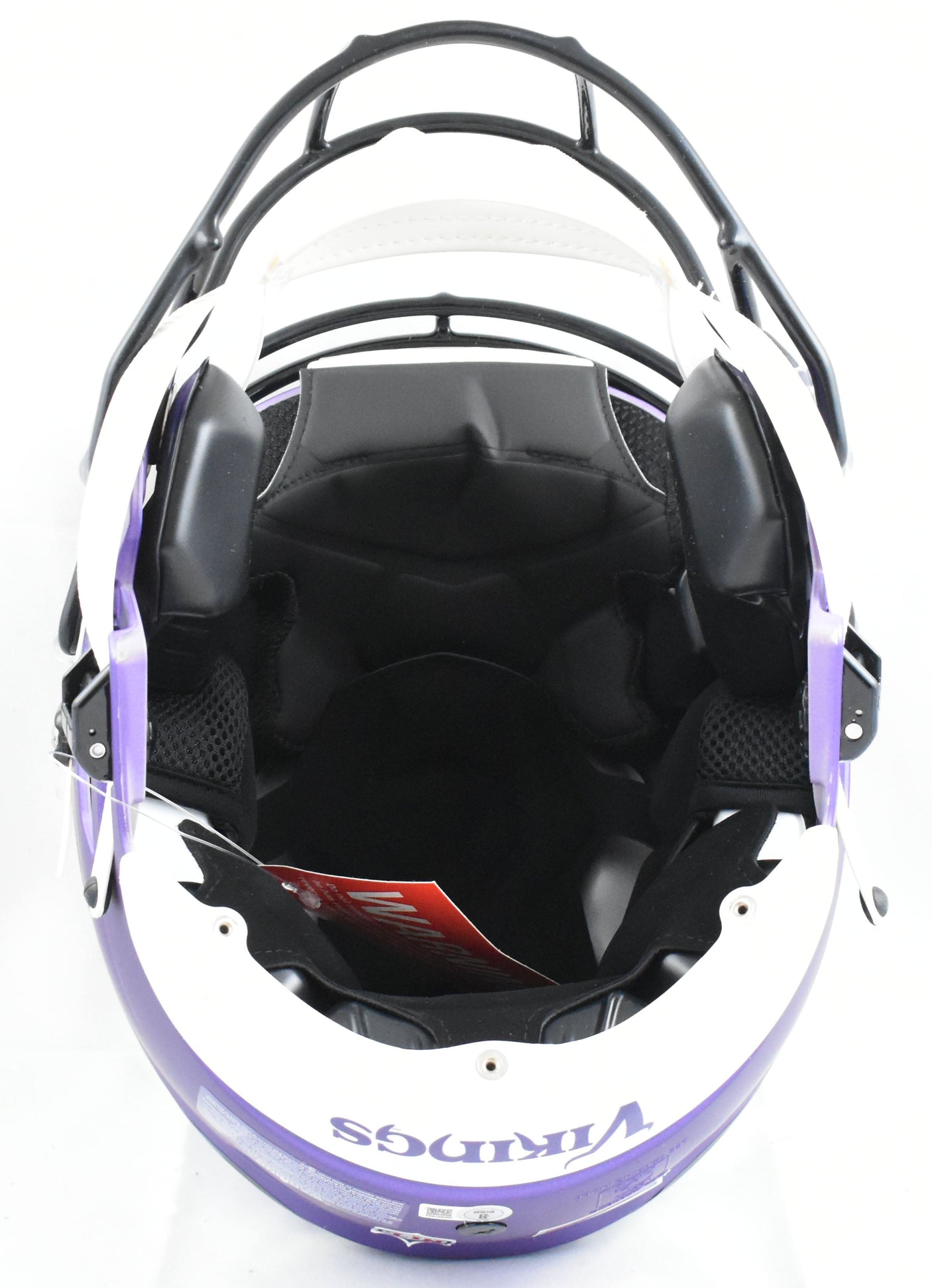 Justin Jefferson Autographed Vikings F/S Speed Flex Helmet - Beckett W Hologram