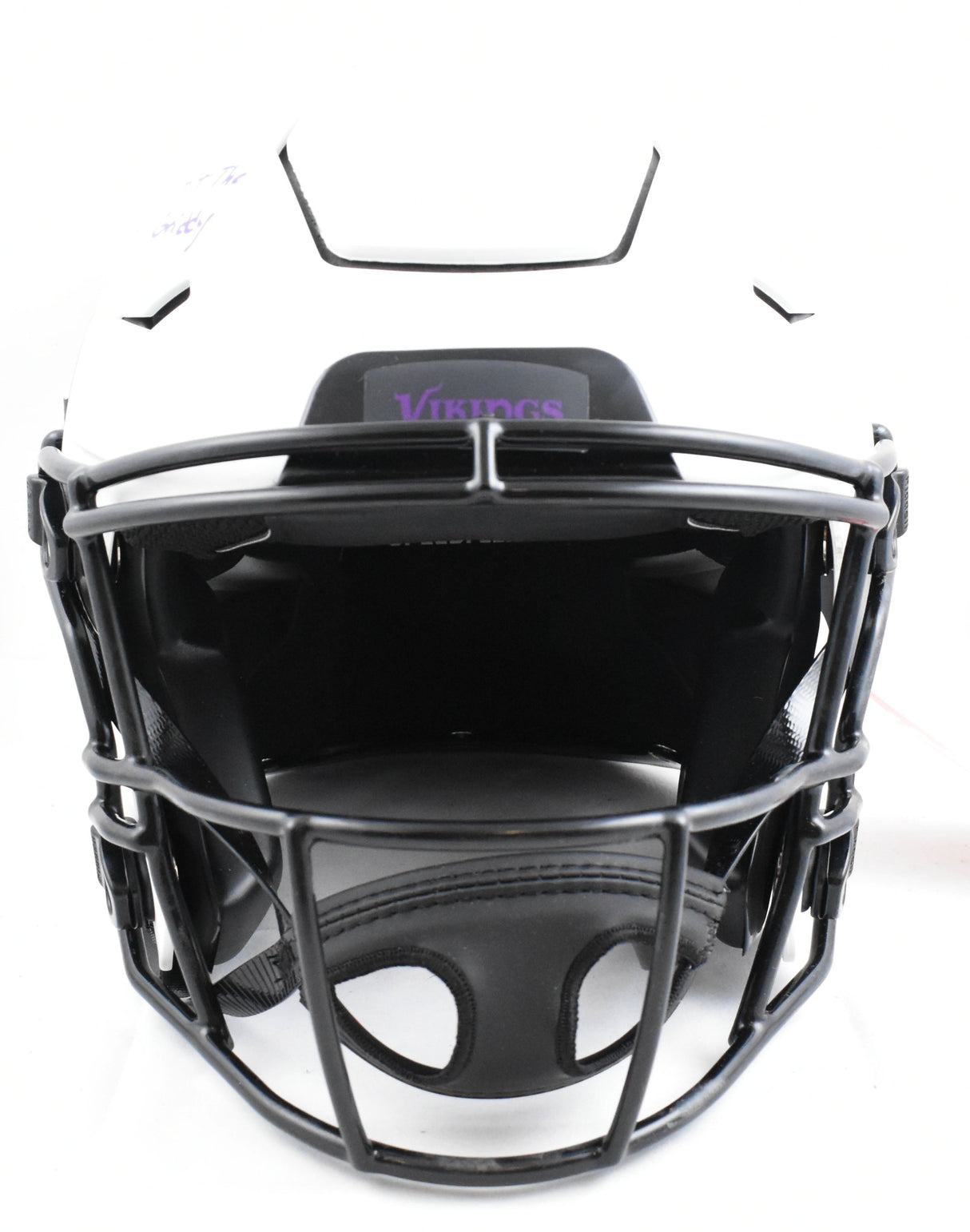 Justin Jefferson Signed Vikings F/S Lunar Speed Flex Helmet Griddy - Beckett W
