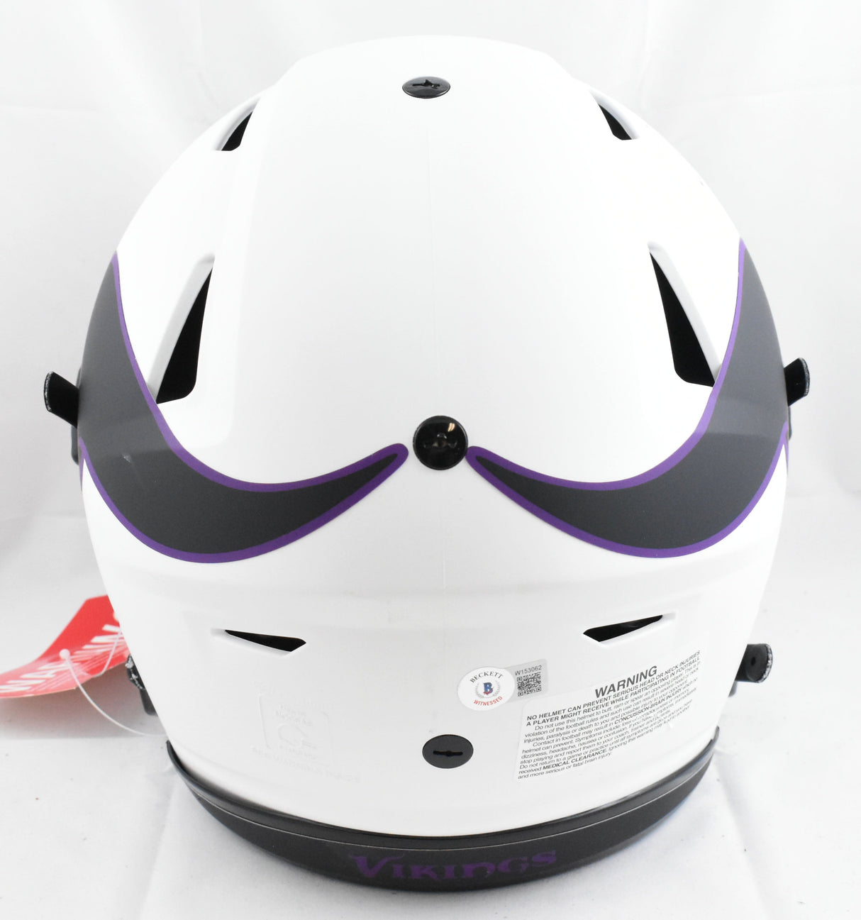 Justin Jefferson Signed Vikings F/S Lunar Speed Flex Helmet Griddy - Beckett W