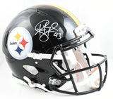 Troy Polamalu Autographed Steelers F/S Speed Authentic Helmet - Beckett W Holo